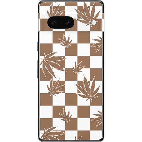 Marijuana Brown Checkered Pixel Skins